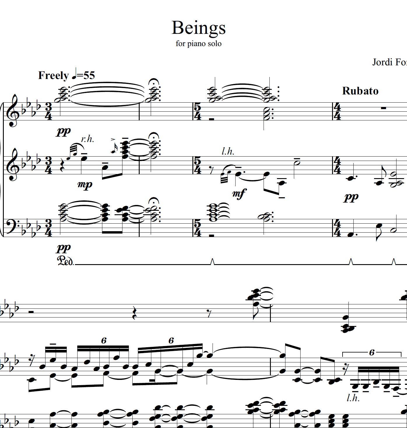 Beings - Piano Solo - Jordi Forniés