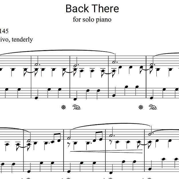 Back There - Piano Solo - Jordi Forniés